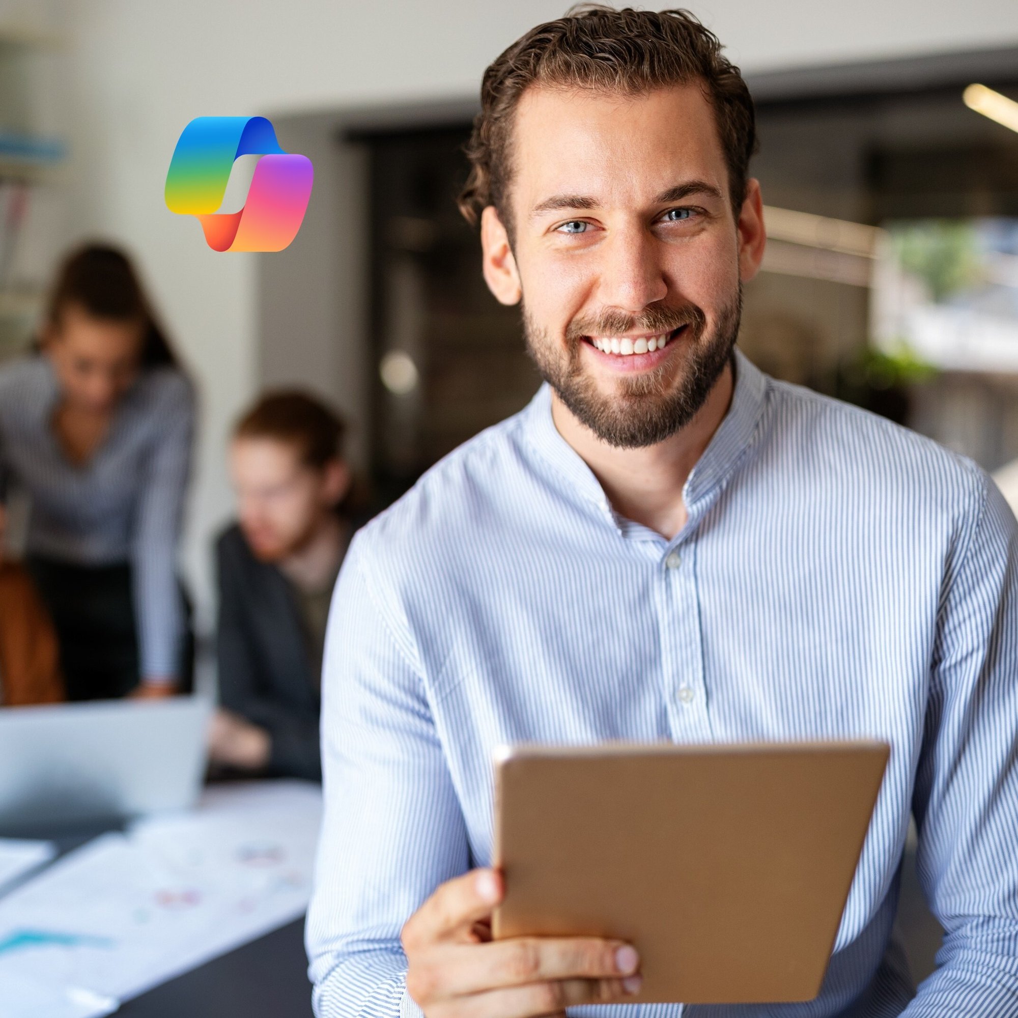 Frontier program main image square with Copilot logo