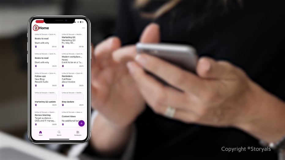 New OneNote mobile Interface