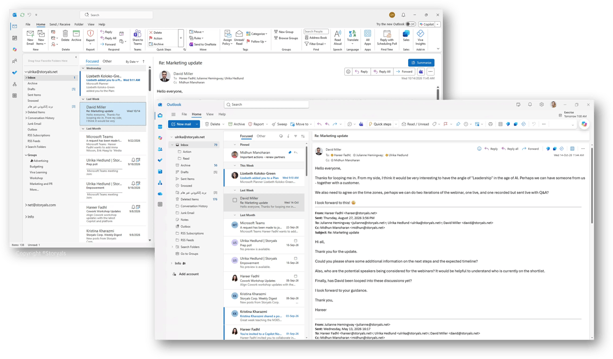 Outlook on the web and New Outlook