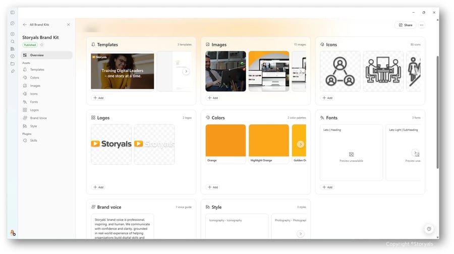 Screenshot 5 - STORYALS Brand Kit]