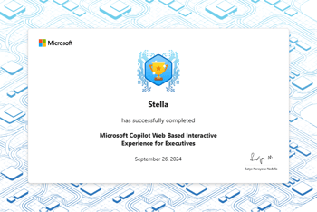 Stella Copilot Microsoft Learn certificate - Explore