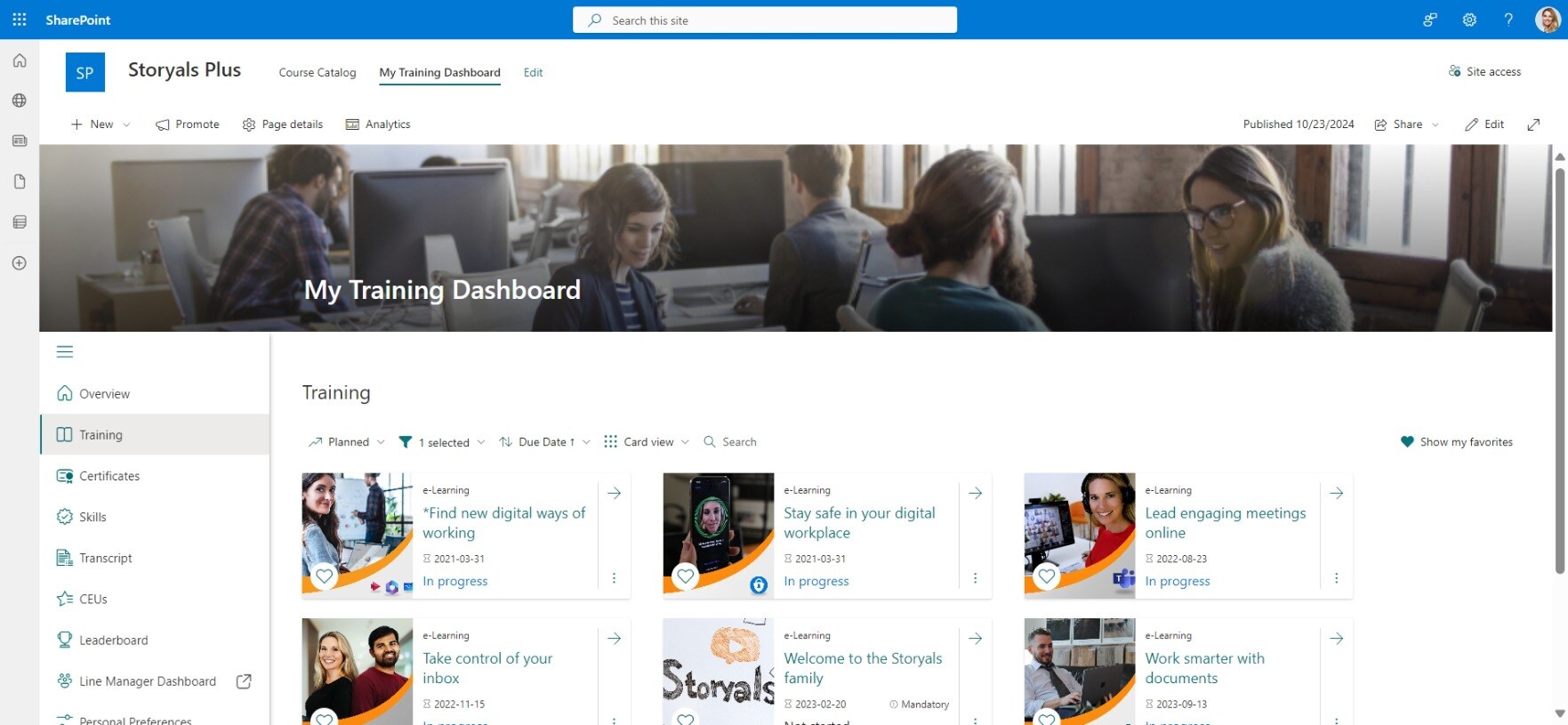 Storyals Plus Sharepoint My Dashboard-jpeg