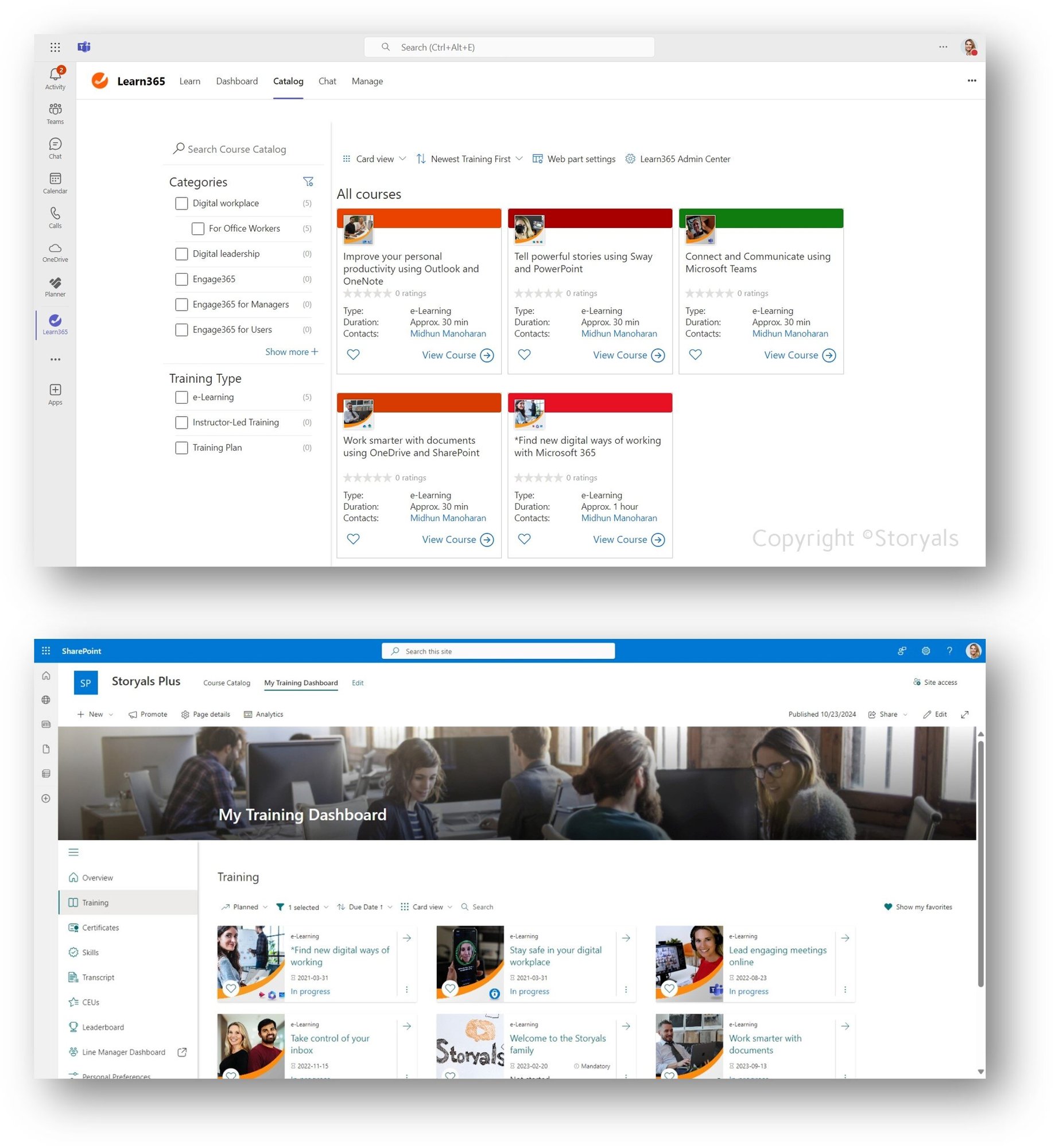 Storyals Plus Teams Sharepoint Course catalog.png