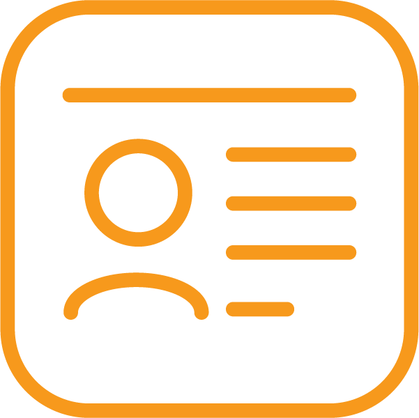 digital learners icon - orange