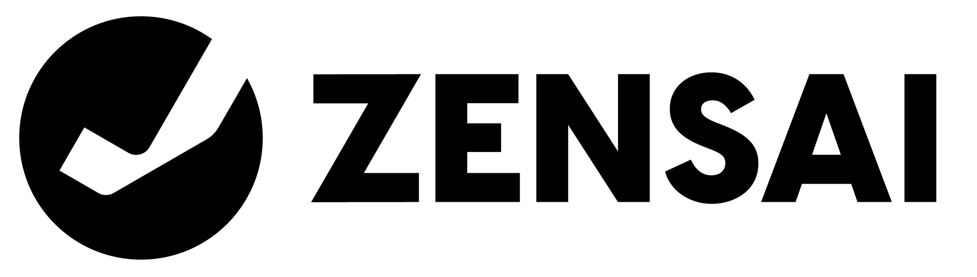 ZENSAI logo no color black RGB