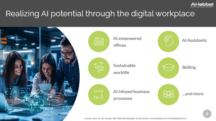 Realizing AI potential through the digital workplace