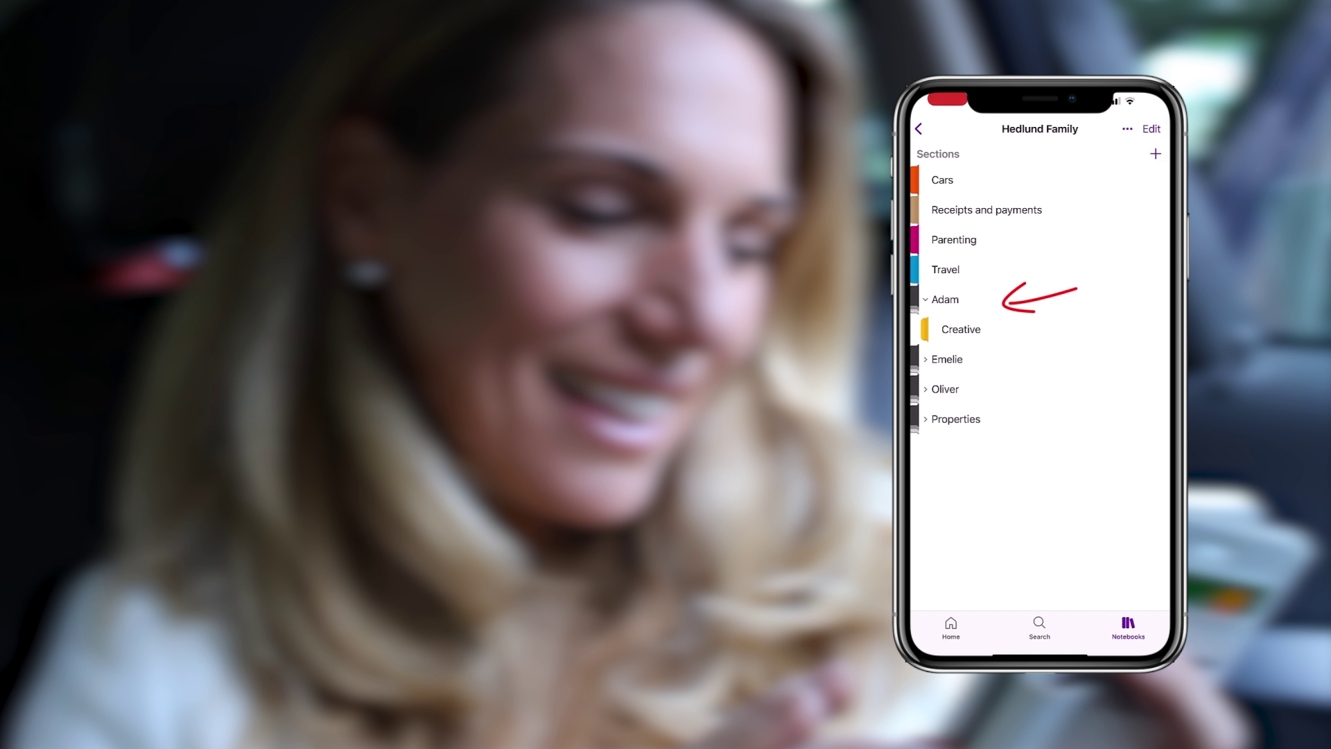 OneNote on mobile