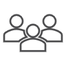 Grey icon 3 people